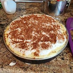 Pretty easy to make, though the lady fingers were substituted with panettone. Everyone loved it though! Coffee could have been stronger.