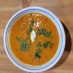 I used light coconut milk which added a nice flavor to the soup.