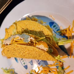 We sliced our nuggets to be a bit fancy!