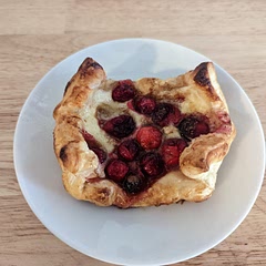 It was easy to make and tasty. Nice combo of flaky, savory, and sweet.