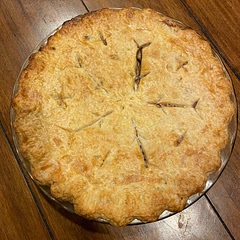 Made a delicious apple pie! Crust was perfect and flaky, full of flavor and easy to work with. I brushed the top with half and half since that’s what I had on hand.