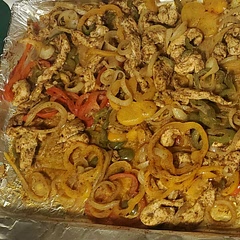 Put timer for 20 minutes and chicken was cooked peppers were perfect.
I doubled the sauce and it was perfect.