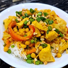 Reeeeeally loved this. Used extra seasonings & coconut milk because I made quite a bit & added chicken. Had it on top of basmati rice. Thia definitely needed curry seasoning though (I added it afterwards). Without question, would make this again.