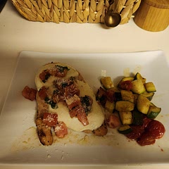 Was great with balsalmic glazed zuccini!  I will add some toasted bread crumbs for garnish next time to give a little more tecture.  