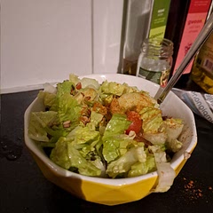 Added roasted pinenuts and paprika powder. Delicious
