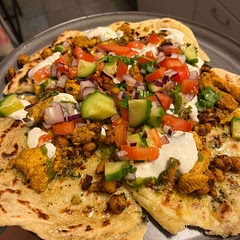 +Homemade naan
Added a lot of lime to the salad. So good and fresh