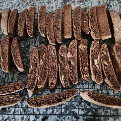 Delicious. Added some sliced almonds to one of the loaves, turned out great