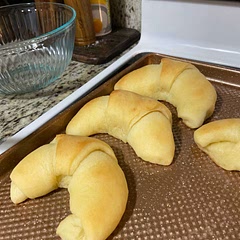 Got a bread machine as a Christmas present from my husband, this was the first recipe I made! They turned out great! Just need to practice me crescent rolling skills now