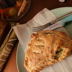 Substituted puff pastry for the crust, was delicious. Added a bit of lemon juice to the filling too.