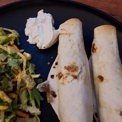 I added a little chedder cheese and it set it over the edge. Delicious