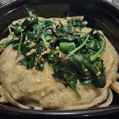 Very good alternative to a cream and cheese based Alfredo. I've trade it with yeast and Parmesan and I prefer the parmesan.