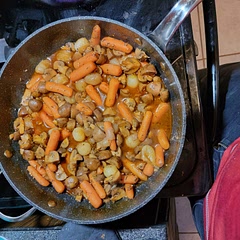 Should be done added steps such as pre heating the oven and cutting mushrooms if you have whole mushrooms for those that don't read ahead.