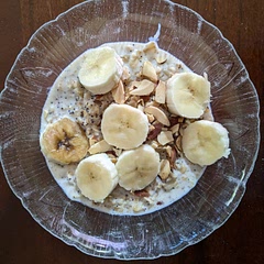 It was alright, but not very flavorful for me. I think I prefer cooking the oatmeal with the banana for a sweeter taste. The texture was nice though with the toasted almonds.