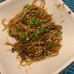 We liked this dish next time we will add peas, carrots, and broccoli for some vegetables.

Note- we didn’t use any red pepper and served with Siracha to make it more kid friendly