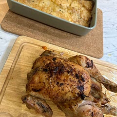 I should have turned it halfway through but I forgot that part. However, it was so moist and delicious. Will definitely do again.
