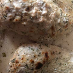 The chicken was moist and the sauce was delicious. My family couldn’t get enough and wanted more!