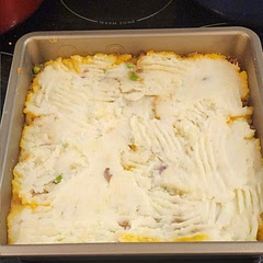 Instead of regular potatoes, I added garlic baby red instant potatoes.