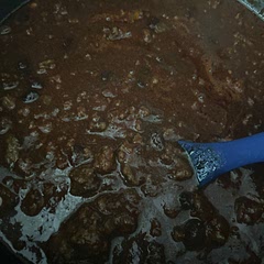 This was so good!
Used tomato juice instead of the tomato sauce and chicken broth and beef bullion because that’s what I had. Rinsed the beef.