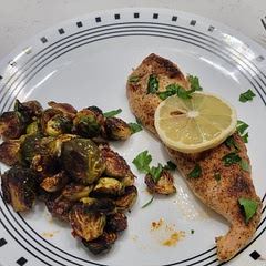 Very well seasoned. Very good meal. We cut our chicken breast in halves and made the meal with roasted brussel sprouts