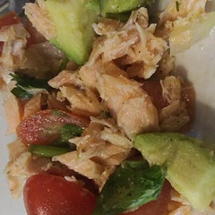 Salmon was bland but the avocado salsa helped. Maybe more spices or different ones all together?