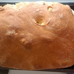Don't over knead. Also, this is a mildly sweet white bread.