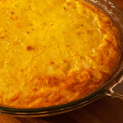 Tasty, fluffy, easy to make. Not too unhealthy for a quiche lover when served with salad or steamed green veg. Can be had over a couple of days for when at work for a fuss free evening meal.