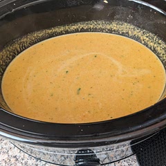 I used the slow cooker method with coconut milk