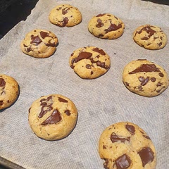 This was the first time I bake these and it was amazing.Chewy on the inside and soft on the outside. I'll definitely recommend to use good quality chocolate as it will elevate the taste.