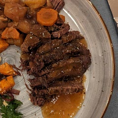 Delicious! Based on the experiment I cooked my 1.3lb of beef for 30 minutes instead of 45 and it turned out perfect.
