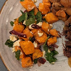 Delicious! Ended up cooking the sweet potato for 35 minutes and the texture was just right.
