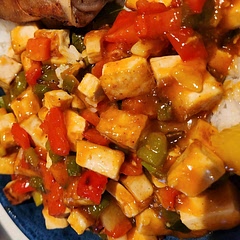 Made with Tofu . Added extra pineapple juice and pineapple the family liked it. I'm not a good cook so this was a win