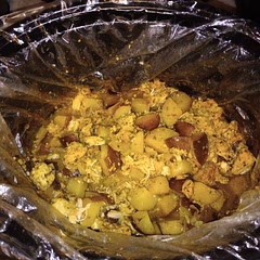 The pic is after making lunches. Everyone liked it, a new staple dish for the household.