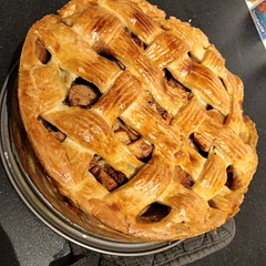 A very nice, and easy, recipe to make your own apple pie. I never made it with butter sauce before and definitely will do that again!  Would suggest adding some lemon juice to the apple cinnamon mixture to make them taste even more fresh!