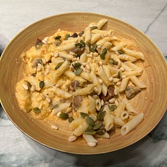 Very nice, I always put triple the amount of yeast in recipes and it was great, added some mushrooms, pine nuts and pumpkin seeds for vits and protein!