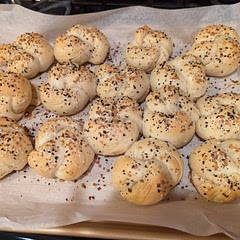 Relatively easy. Delicious with butter and jam. I used everything but the bagel seasoning instead of just poppy seeds.
