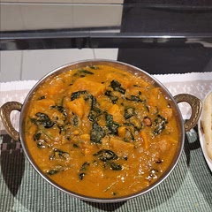 120g spinach, 1/2 lime is enough
Amazing curry, my Indian family love it. I served it with rice and garlic naan.
