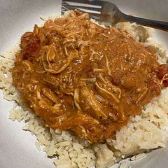 I made this today for dinner tonight and it was absolutely delicious. I shredded the chicken after it was cooked (it falls apart so easily!) and I’m definitely having this as a regular. It truly is the easiest slow cooker meal I’ve made.
