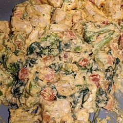 Served with Soba. Great flavor. Would have liked it to be more creamy, the sauce dried up fast.