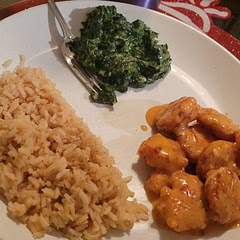 We made it with some rice and creamed spinach on the side. The whole fam loved the shrimp- even the picky eaters! Only thing that made this take a bit longer than I expected is that I had to cook the shrimp in batches to keep track of how fast some of them were cooking/needing flipped over. But will def make this again regardless.
