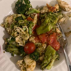 It would be better with fresh pesto but pretty good