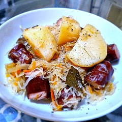 Nice. Potatoes slightly hard still after 4 hours in slow cooker.