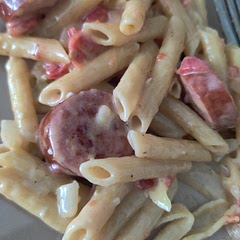 I added a bit of my homemade hot sauce and a little extra chicken broth and onion. Definitely making this one again, might try a different kind of sausage next time. 8/10