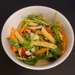 Make sure to soak the red onion in cold water for ten minutes before adding to minimize the bite. Even so, go light on the red onion 

Make an extra portion of the dressing.

Dice the carrots

Add cheddar?