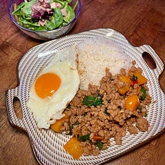 I used ground pork. Delicious!