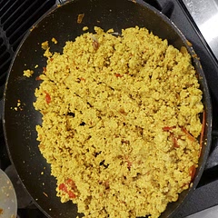 Taste is decent but needed more nutritional yeast and added chicken style seasoning. Didn't have any spinach or kale. Plan to use for tofu wraps.