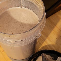 Replaced coffee with 2 shots expresso & added greek yogurt. Totally delicious!