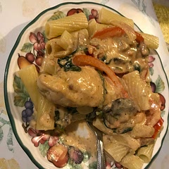 i added mushrooms and red bell peppers..it was SO good!!!