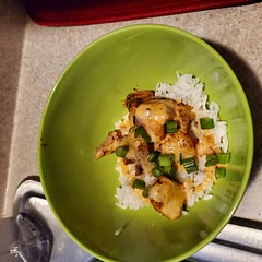 Great easy dish. I put mine over jasmine rice