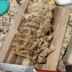 Ended up having to add milk. Also added cinnamon. I'm usually not a fan of banana bread, but this is really good