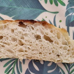 soft, moist crumb, wasn't as crispy as I'd hoped (finicky oven settings - best to layer foil then remove halfway through?)

definitely needs more toppings!!!